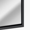 thumbnail image 2 of Head West Glossy Black Float Leaning Rectangular Framed Accent Wall Vanity Mirror - 25 x 64, 2 of 6