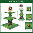 thumbnail image 2 of Football Bowl Party Decoration Football Cupcake Stand 3 Tier Dessert Tower Soccer Bowl Sports Stadium Decor Mini Cake Stand for Kids Boys Teenagers Sport Party Supplies, 2 of 7