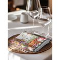 thumbnail image 6 of Fall Pumpkins Cloth Napkins Set of 8 Reusable Dinner Napkins, Autumn Leaves Thanksgiving Flowers Country Plaid Cocktail Napkin Washable Table Napkins for Wedding/Holiday Party/Baby Shower 20"x20", 6 of 7