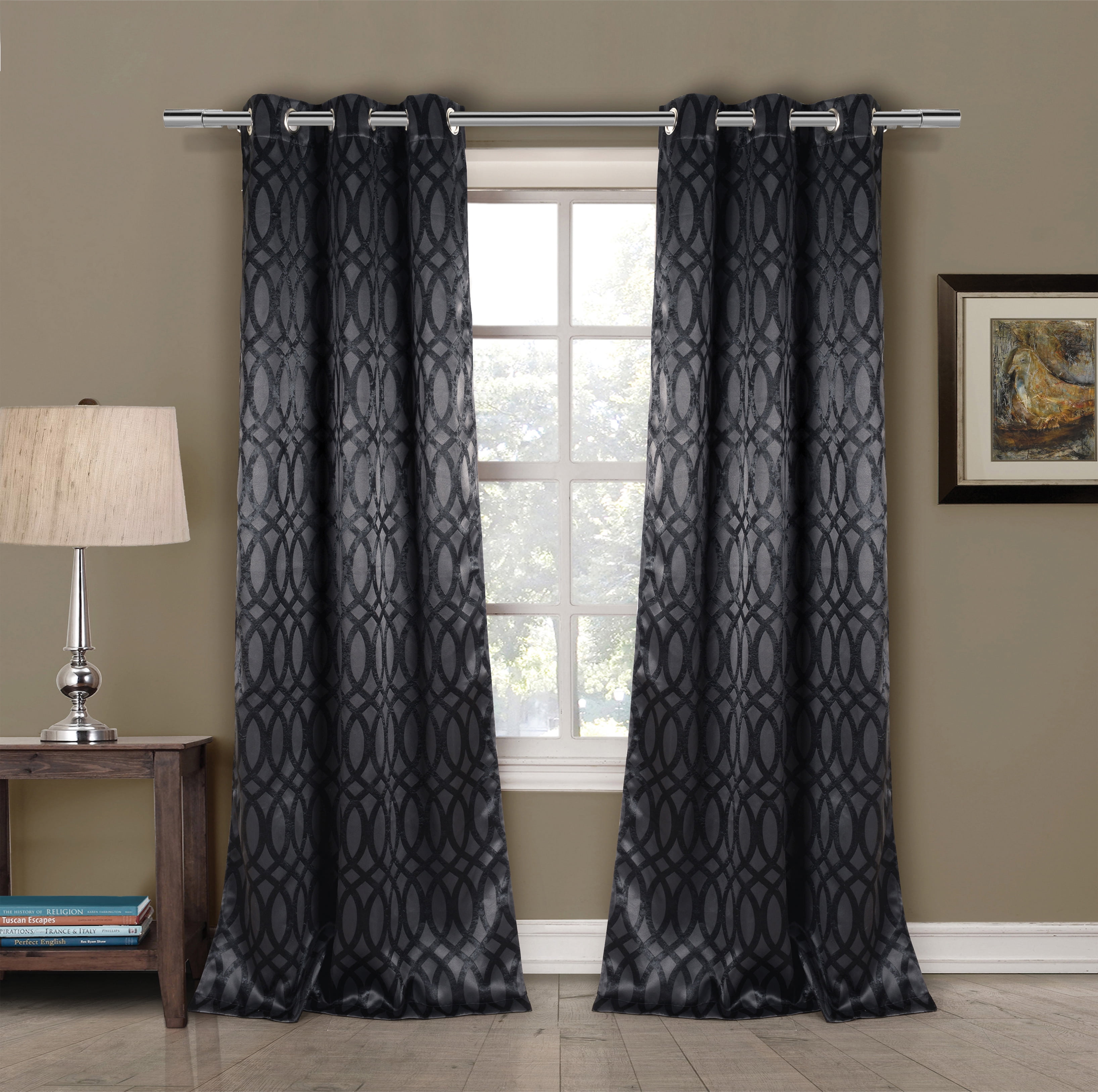 Tayla Geometric Blackout Curtain - Walmart.com