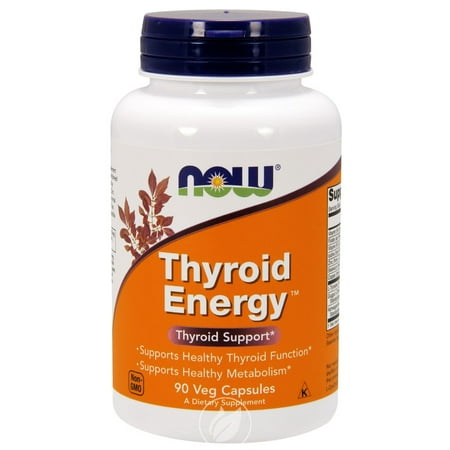 Now Foods - Thyroid Energy, Thyroid Support, 90 Veggie Caps, Pack of (Best Foods For Thyroid Health)