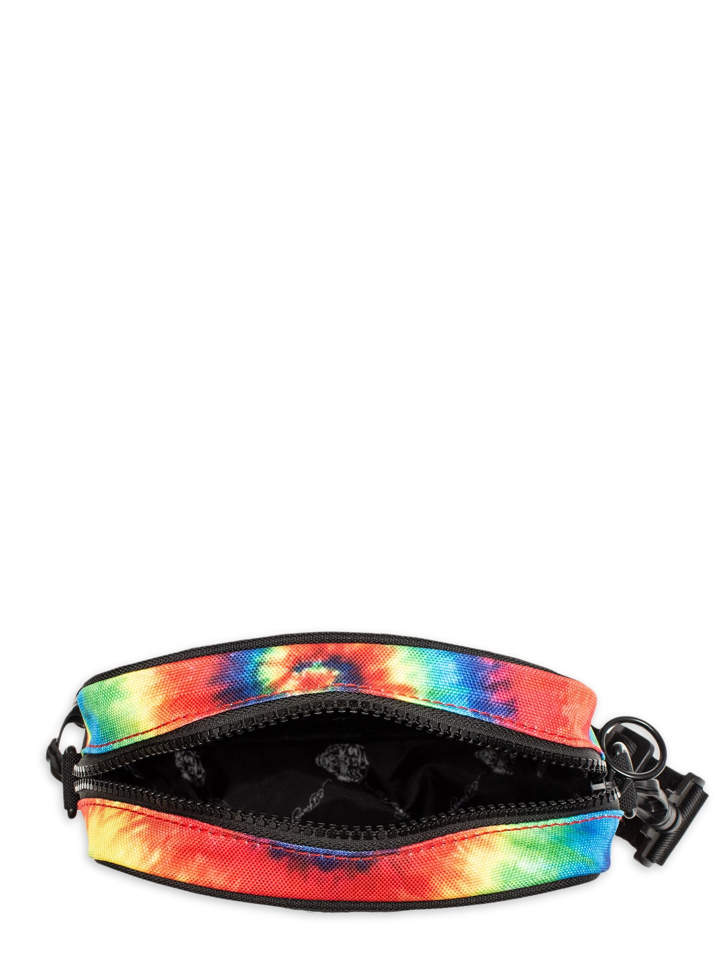 Ed Hardy Unisex Skull on Rainbow Nylon Messenger Cross Body Bag