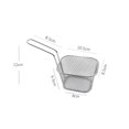 thumbnail image 3 of Electronicheart 4PCS Mini French Fries Basket Potato Chips Frying Basket Frying Container with Handle, 3 of 6