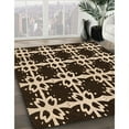 thumbnail image 3 of Ahgly Company Machine Washable Indoor Rectangle Transitional Black Brown Area Rugs, 2' x 4', 3 of 7