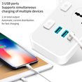 thumbnail image 5 of USB Power Strip under $5! CQCYD USB Charging Power Strip, Multi Outlet Extension Cord with Smart Toggle, Surge Protector for Home Office, Universal Socket with Night Light, 5 of 7