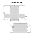 thumbnail image 2 of FurHaven Pet Products Reversible Loveseat Furniture Protector - Polka Paw Print, Gray, 2 of 9