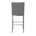 thumbnail image 4 of Amisco Perry Plus 26" Counter Stool - Grey Woven Fabric/Glossy Grey Metal, 4 of 9