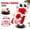 E6-A, variant on Animated Handstand Dancing Santa Claus Plush Toy Electric Singing Upside Down Christmas Ornament with Music Fun Breakdancing Twerking Stuffed Animal for Kids Holiday Party,B