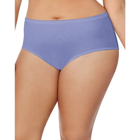 Cotton Tagless Brief - Just My Size Cotton TAGLESS® Brief Panties — 8-Pack - 1610P8