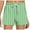 Green1, variant on fatyb Women's Summer Shorts Elastic Waist Drawstring Casual Shorts Printed Vacation Beach Shorts