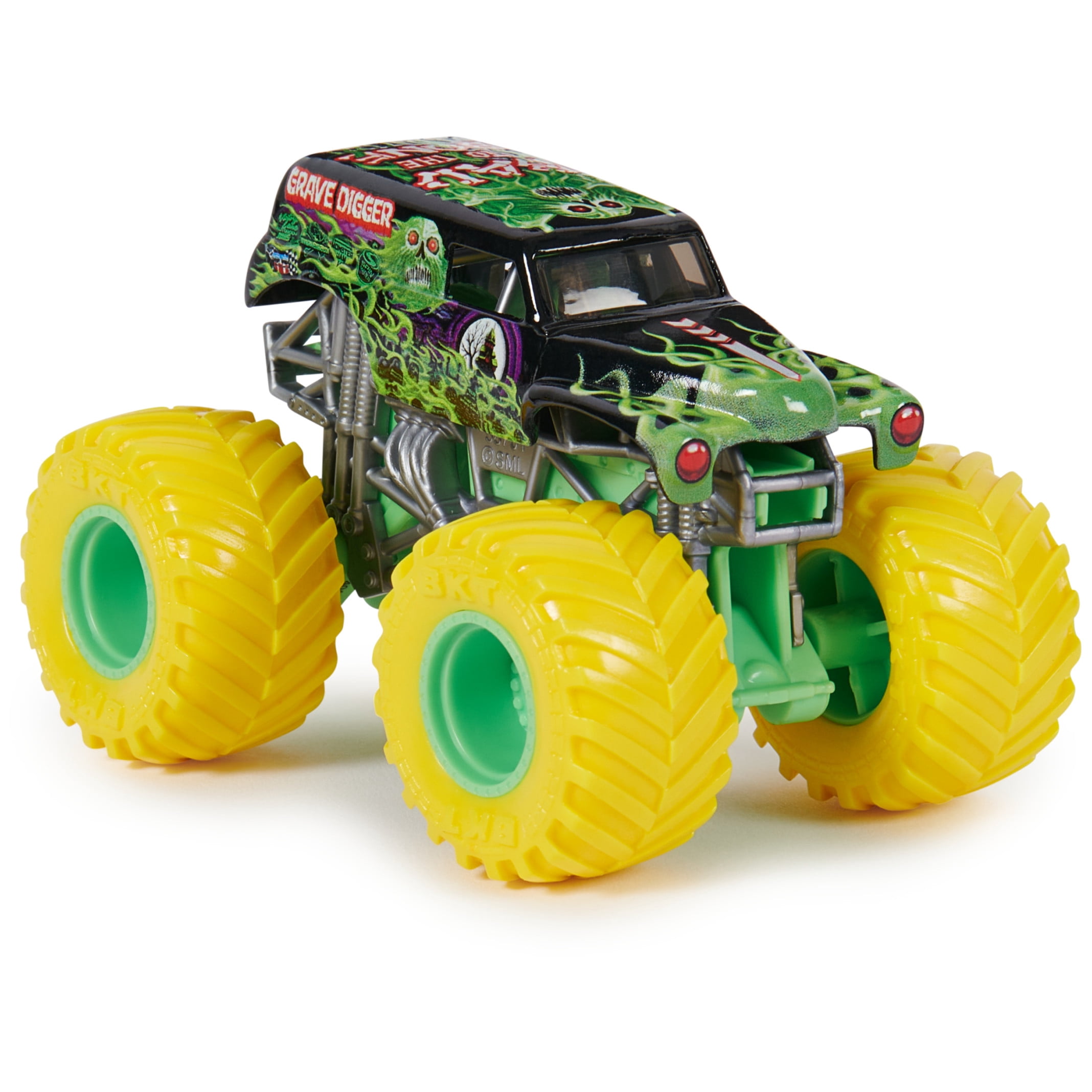 Monster Jam, Official Grave Digger Vs. Max D Die-Cast Monster Trucks, 1:64 Scale, Kids Toys for Boys Ages 3 and up