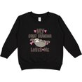 thumbnail image 2 of Inktastic My Great Grandma Loves Me Toddler Sweatshirt, 2 of 4