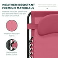 thumbnail image 5 of Best Choice Products Oversized Zero Gravity Chair, Folding Outdoor Patio Recliner w/ Cup Holder - Pink, 5 of 7