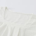 thumbnail image 5 of Spring Blouses for Women 2024 trendy,Women Short Sleeve Square Neck Jacquard Solid Color Puff Sleeved Loose T Shirt Top,Womens Dressy Blouses(Size:M), 5 of 9