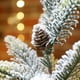 thumbnail image 3 of Árbol de Navidad artificial flocado, árbol de Navidad de cedro de escritorio, decoraciones navideñas de interior, 3 of 5