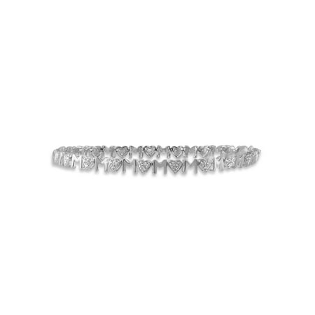 JewelersClub 1/5 Carat T.W. White Diamond Sterling Silver Mother Bracelet