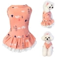 thumbnail image 3 of Camisa para perro falda mascota responsable sin mangas vestido de cachorro verano lindo chaleco vegano para perros pequeños o medianos ropa de gato rosa L, 3 of 5