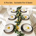 thumbnail image 5 of Beige Black Ombre Round 13 Inch Placemats Set of 8, Modern Gradient Abstract Art HeatResistant Non Slip Place Mats for Dining Table, Wipeable Braided Kitchen Table Mats for Housewarming, 5 of 9