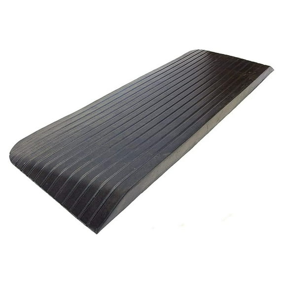 RK-RTR03 2" Solid Rubber Power Wheelchair Scooter Threshold Ramp (43X16.5X2 Inch, 1 Pc)