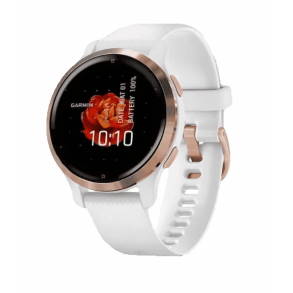 Garmin Venu 2s, Rose Gold Bezel with White Band, GPS Smartwatch (Garmin Certified )