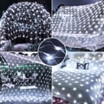 thumbnail image 6 of 96LED Christmas Cool White Net Lights, Outdoor Christmas Net String Lights Mesh Lights Garden Lights, 1.5ft x 1.5ft Fairy String Decorative Lights 8 Modes for Xmas Party Garden Decorations, 6 of 10
