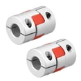 thumbnail image 1 of Unique Bargains 2 Pcs Raccord d'Arbre 12mm à 12mm Joint Flexible L35xD25 pour Moteur, 1 of 2