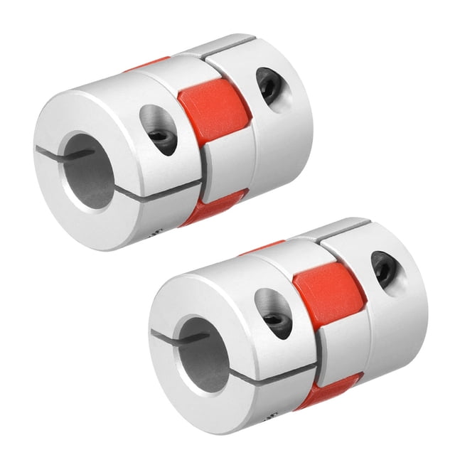 Unique Bargains 2 Pcs Raccord d'Arbre 12mm à 12mm Joint Flexible L35xD25 pour Moteur