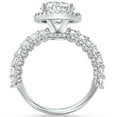 thumbnail image 3 of Empire Jewel 14K White Gold Over Birthday Ring - Round Cut Excellent 1.8 Ct Diamond Engagement Ring - Engagement Wedding Halo Prong Set Ring for Her - Classic Engagement Wedding Rings for Women's, 3 of 7