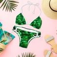 thumbnail image 6 of Saint Patrick's Day Swimsuit Women Bikinis: Detachable Sponge Adjustable Strap Bikini Set Two-Pack Beach Pool Vacation., 6 of 6