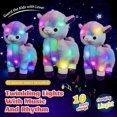 thumbnail image 5 of Peluche de alpaca arcoíris con luces LED 12 pulgadas Sincero, 5 of 5