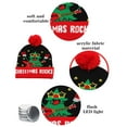 thumbnail image 2 of Oalirro LED Christmas Hat Light Up Knitted Beanie Hat, Colorful LED Christmas Beanie,Unisex Winter Snow Hat New Year Festive Party Supplies, 2 of 6