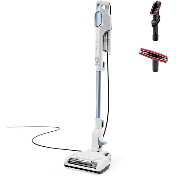 Kenmore CS2015 200 Series Corded Stick Vacuum, Detachable Hand Vac with 2-Motor Powerful Suction, Hair Eliminator Nozzle, LED Headlight & Swivel Steering for Carpets, Bare Floors and Couches