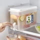 thumbnail image 4 of Botella de agua fría de 3,5 l con grifo - Diseño apto para frigorífico, a prueba de fugas, fácil de limpiar - para limonada casera, bebidas heladas de fruta y para refrescarse en verano, 4 of 8