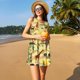 thumbnail image 3 of Fotbe Ethnic African Vestido de Verano sin Mangas para Mujer – Vestido Midi Línea A, Estilo Camiseta Floral, Vestido Playero Casual y Fluido, 3 of 7