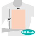 thumbnail image 3 of Springhill Peach Colored Cardstock Paper, 67lb Vellum Bristol, 147gsm, 8.5 x 11 card stock, 1 Reams / 250 Sheets - Lightweight Cardstock with Vellum Finish (058000R) 8.5x11 1 Ream, 3 of 7