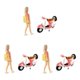 thumbnail image 1 of Ounissouiy Hand Painted 1/64 Figures Girl Motorcycle Railway S Layout Scale  Train Type1, 1 of 6