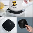 thumbnail image 3 of Compact USB Cup Warmer for Heating Beverages on Desk at Office or Home Black tempered glass and ABS, 3 of 9