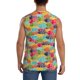 thumbnail image 4 of Balery Colorful Fish 2 Camisetas sin mangas para hombre, absorbe la humedad y protege contra el mal olor.-3X-Large, 4 of 7