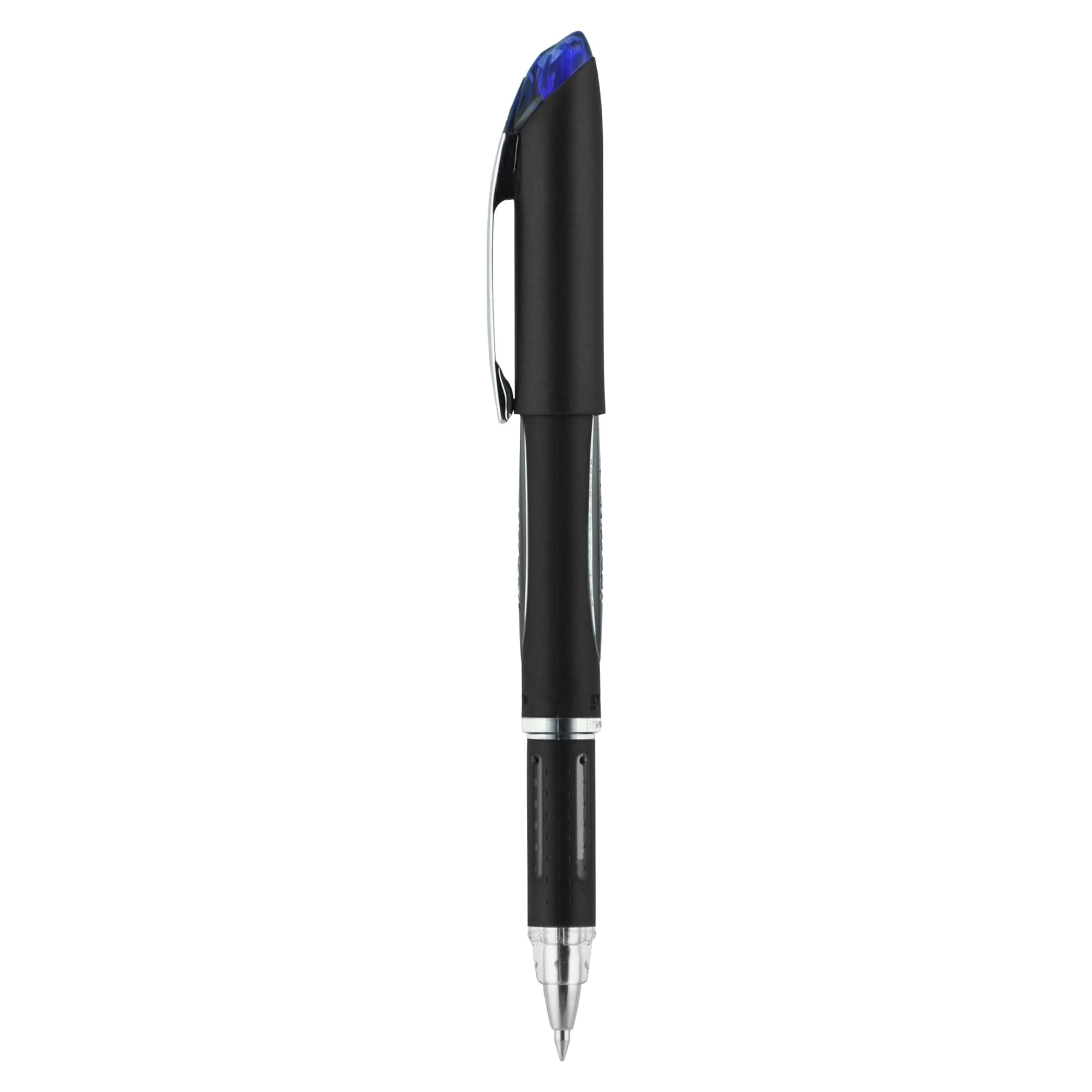 uni-ball® Jetstream™ Ballpoint Pens, Bold Point, 1.0 mm, Black Barrel, Black Ink, Box Of 12