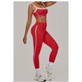 thumbnail image 4 of SKQIT Womens Workout Sets 2 Piece Yoga Outfits Contouring Contrast Stitching Sports Bra High Waist Leggings Gym Sets, 4 of 8