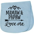 thumbnail image 2 of Inktastic Mamaw and Papaw Love Me Baby Burp Cloth, 2 of 3