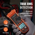 thumbnail image 4 of VEVOR Digital Clamp Meter T-RMS, 6000 Counts, 600A Clamp Multimeter Tester, Measures Current Voltage Resistance Diodes Continuity Data Retention, w/NCV for Home Appliance, Railway Industry, 4 of 9