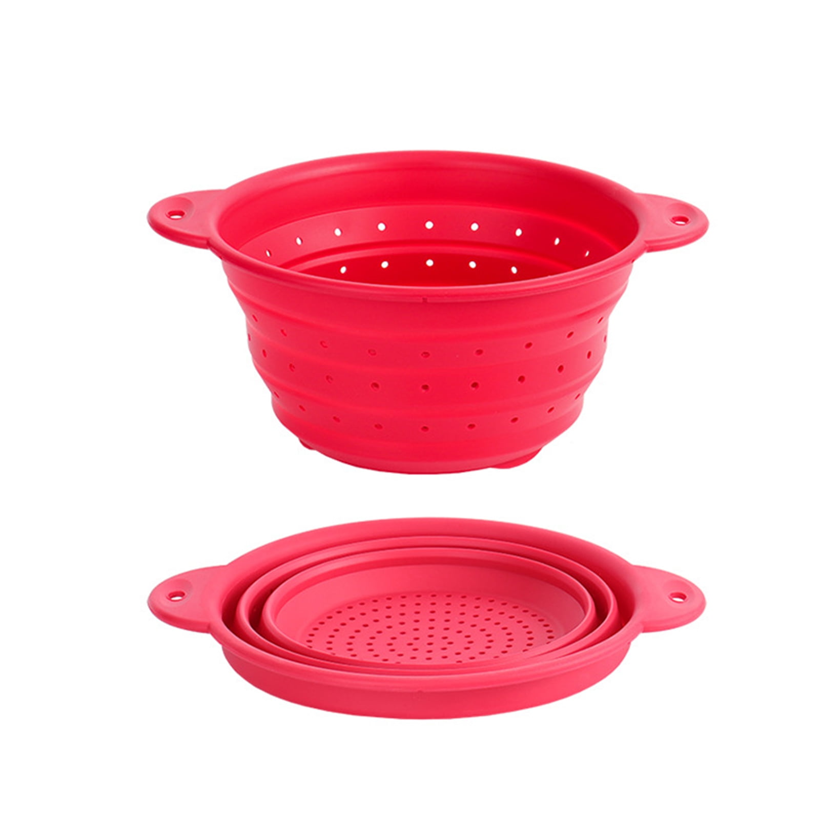 Foldable Strainer Fruit Vegetable Washing Basket Colander Dish Drainer ...