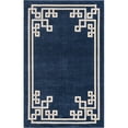 thumbnail image 1 of Unique Loom Athens Tribal Border Area Rug 5' x 8' Rectangular Navy Blue/Beige, 1 of 1