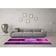 thumbnail image 3 of Ahgly Company Indoor Round Abstract Purple Contemporary Area Rugs, 7' Round, 3 of 4