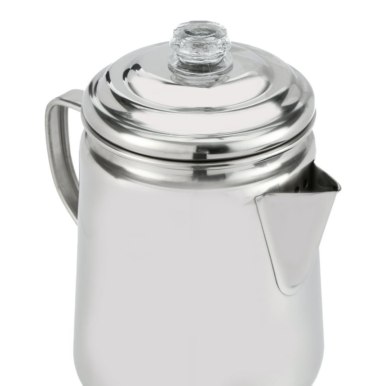 Coleman 12-Cup Stainless Steel Coffee Percolator – USA Camp Gear