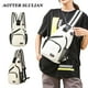 thumbnail image 2 of Bolso de pecho pequeño para mujer, bandolera multifuncional para hombre y mujer, mochila de viaje deportiva de lona de alta calidadPink Fivean unisex, 2 of 2