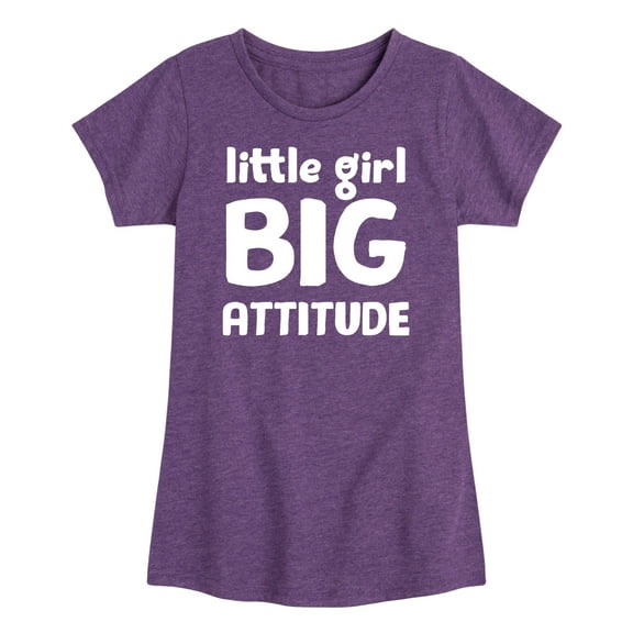 Instant Message - Little Girl Big Attitude - Girls Short Sleeve Tee