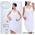 thumbnail image 3 of Women Towel Robe Bath Wearable Towel Dress Lady Fast Drying Beach Spa Nightwear, 3 of 8