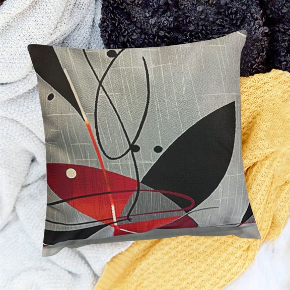 FCXZI Pillowcase Linen Interior Square Cushion Cover Suitable for office, living room, bedroom sofa 18x18in